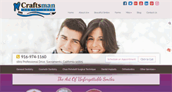Desktop Screenshot of craftsmandentalcare.com